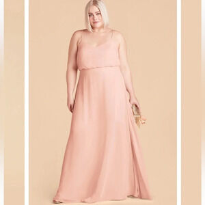 Birdy Grey Rose Quartz Chiffon Gwennie Bridesmaid Dress, Women’s Size 1x